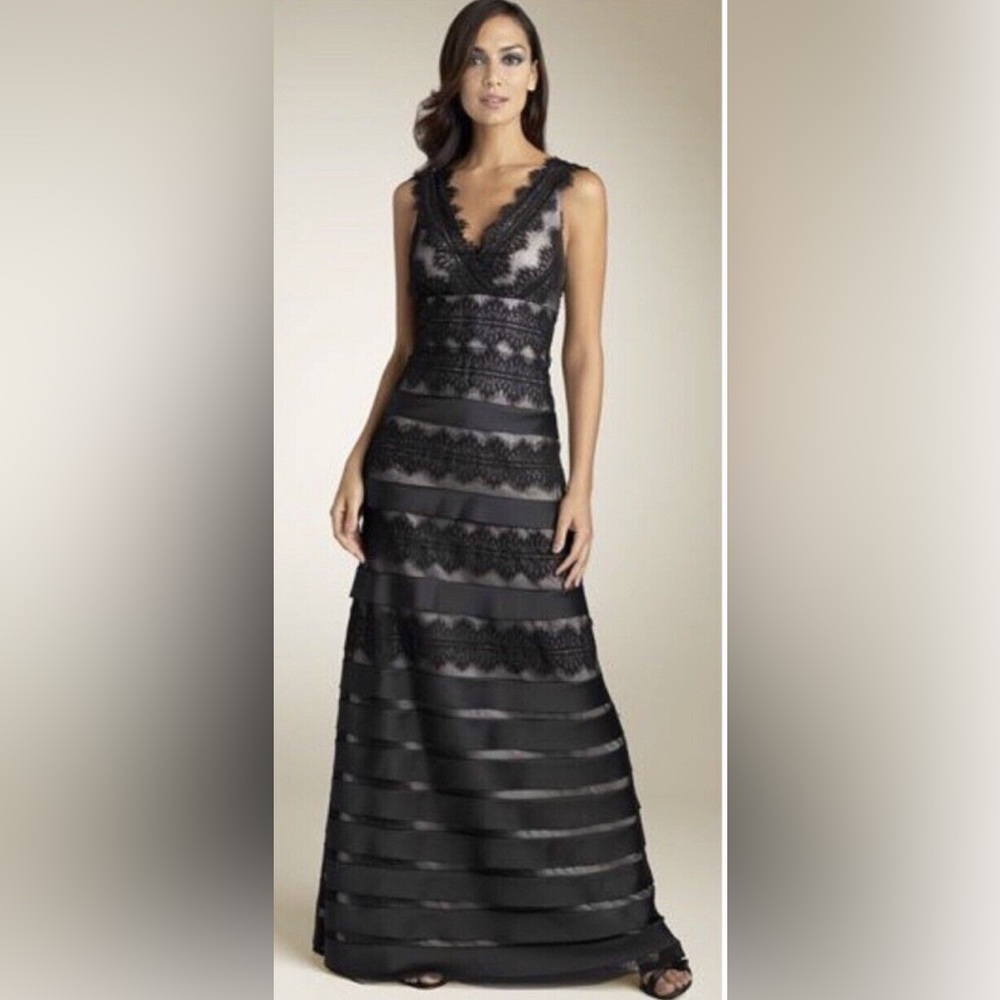 Size 8 Js Collections Black Long Formal Occasion … - image 1